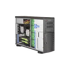 Barebone Server 4 U/Tower Dual 3647 8 Hot-swap 3.5" 1200W Redundant Platinum SuperWorkstation 7049A-T